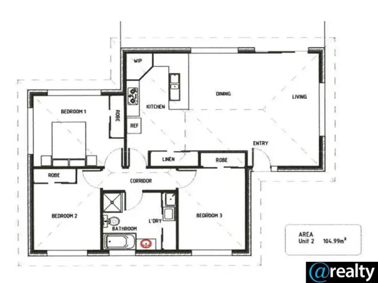 Floorplan of Homely house listing, 2/24 La Perouse Street, Warrane TAS 7018