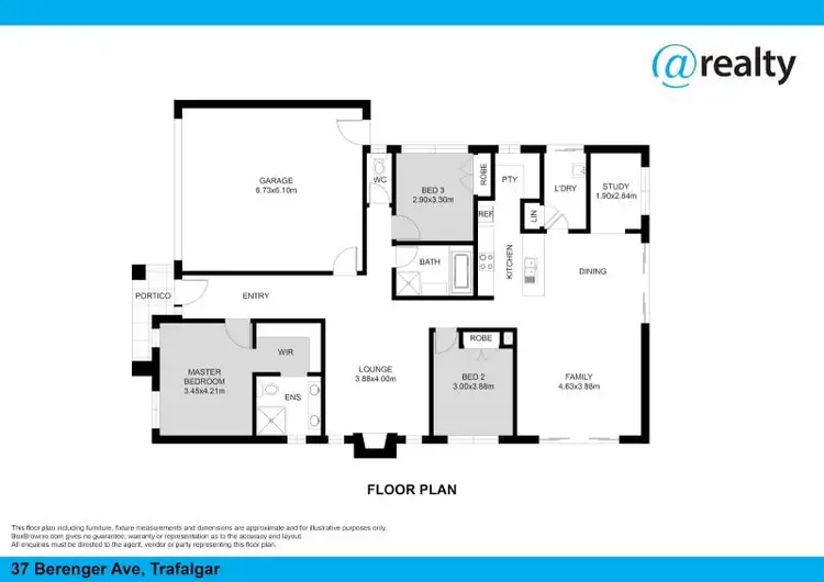 Floorplan of Homely house listing, 37 Berenger Avenue, Trafalgar VIC 3824