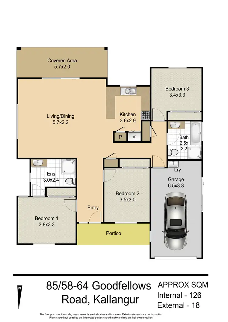 Floorplan of Homely villa listing, 85/58-64 Goodfellows Road Goodfellows Road, Kallangur QLD 4503