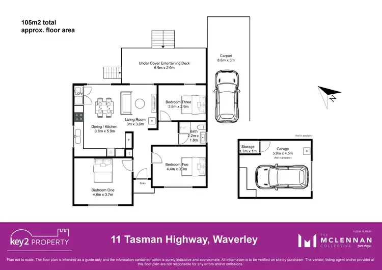 Floorplan of Homely house listing, 11 Tasman Highway, Waverley TAS 7250