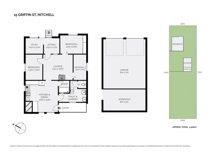 Floorplan of Homely house listing, 15 Griffin Street, Mitchell NSW 2795