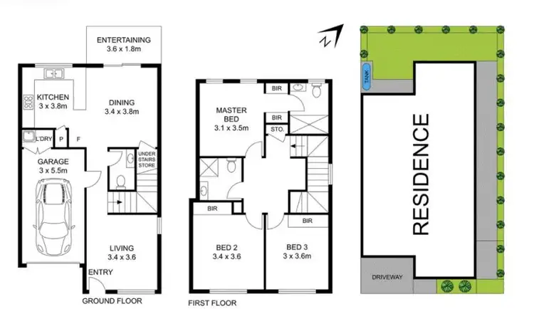 Floorplan of Homely townhouse listing, 11 Wilbur Glade, Schofields NSW 2762