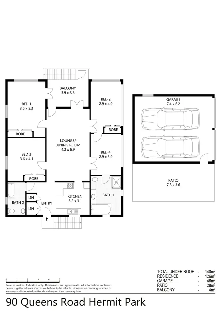 Floorplan of Homely house listing, 90 Queens Road, Hermit Park QLD 4812