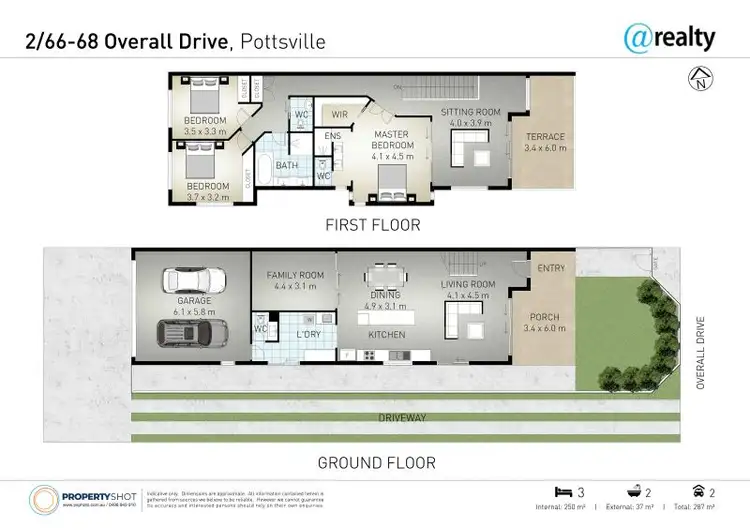 Floorplan of Homely villa listing, 2/66-68 Overall Drive, Pottsville NSW 2489