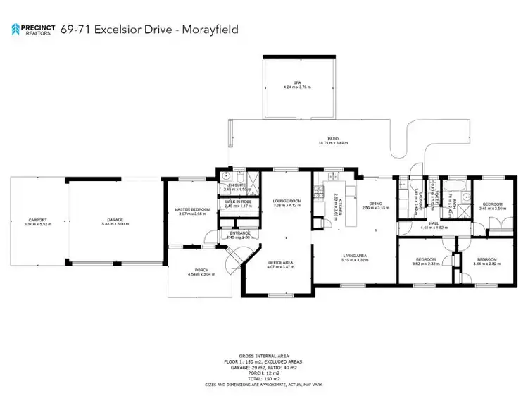 Floorplan of Homely house listing, 69-71 Excelsior Drive, Morayfield QLD 4506