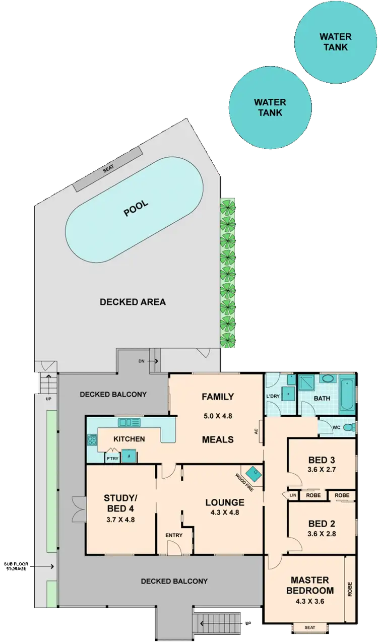 Floorplan of Homely house listing, 9 MEADE COURT, Kilmore VIC 3764