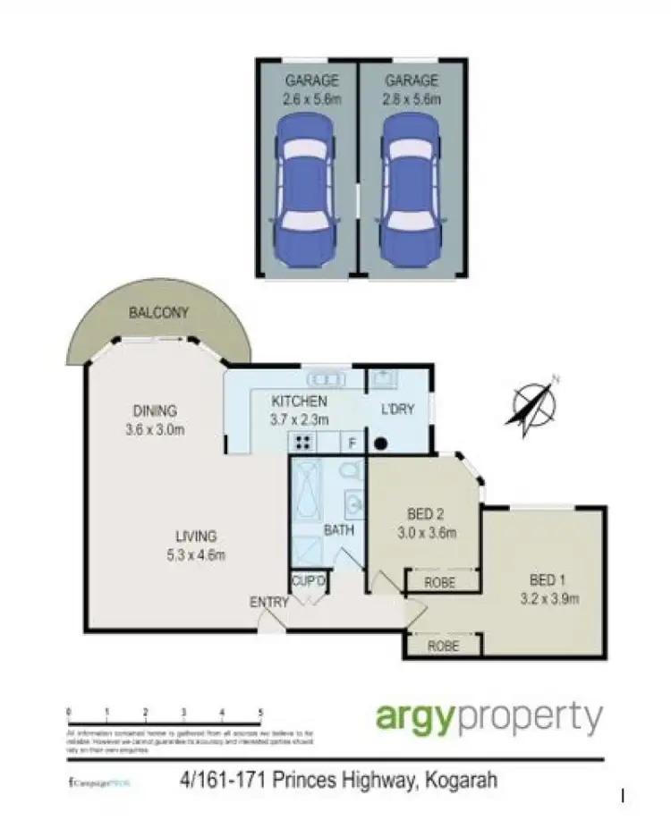Floorplan of Homely apartment listing, 4/161 Princes Highway, Kogarah NSW 2217