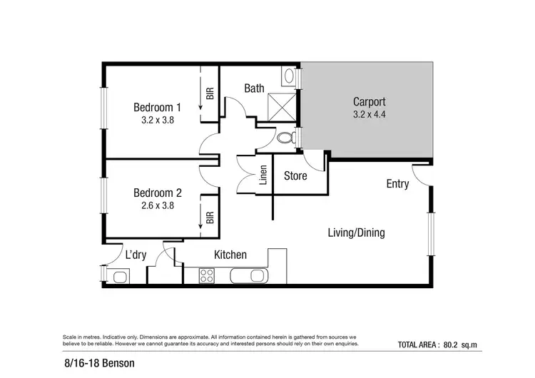 Floorplan of Homely apartment listing, 8/16-18 Benson Street, Rosslea QLD 4812