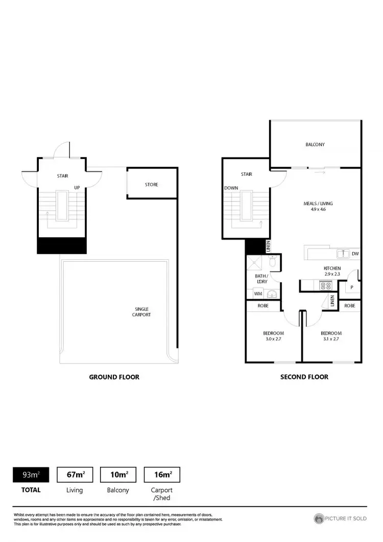 Floorplan of Homely unit listing, 1/39 Crighton Avenue, Royal Park SA 5014