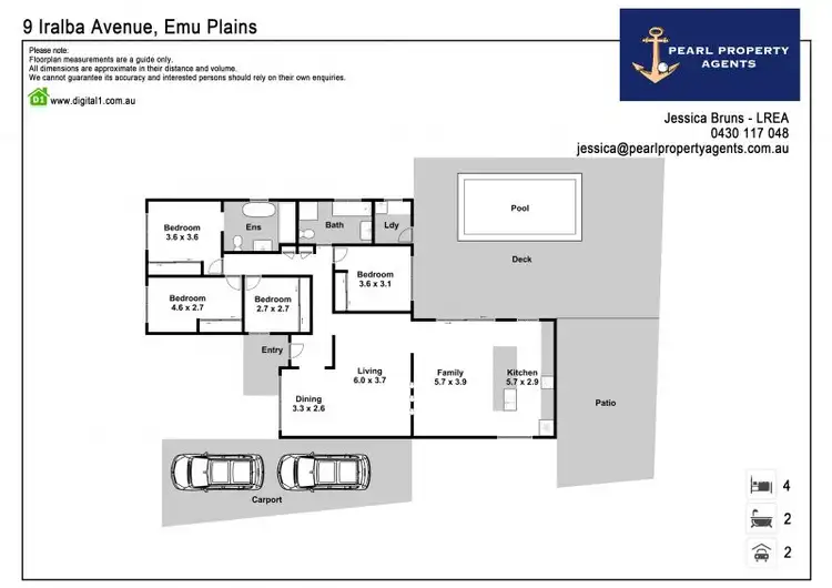 Floorplan of Homely house listing, 9 Iralba Avenue, Emu Plains NSW 2750