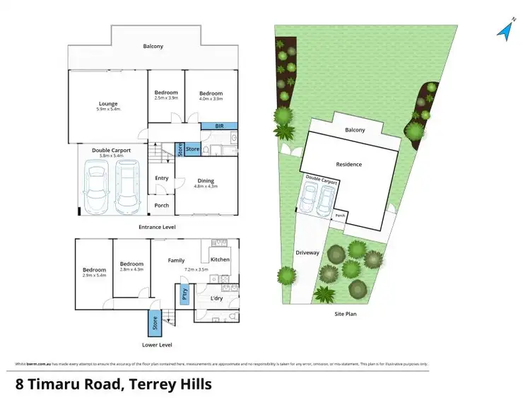 Floorplan of Homely house listing, 8 Timaru Road, Terrey Hills NSW 2084