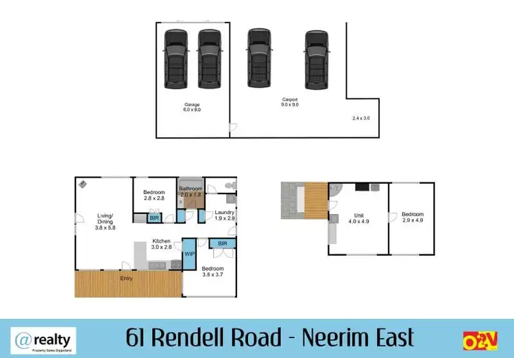 Floorplan of Homely rural property listing, 61 Rendell Road, Neerim East VIC 3831