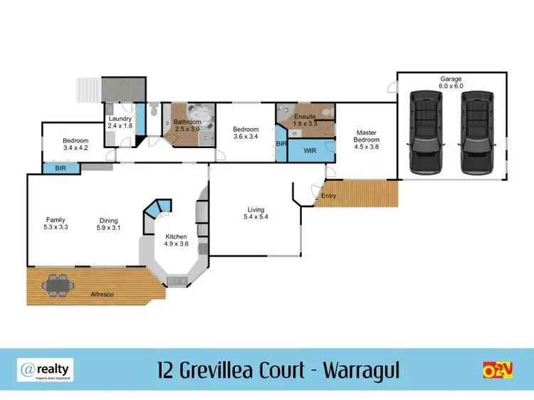 Floorplan of Homely house listing, 12 Grevillea Court, Warragul VIC 3820