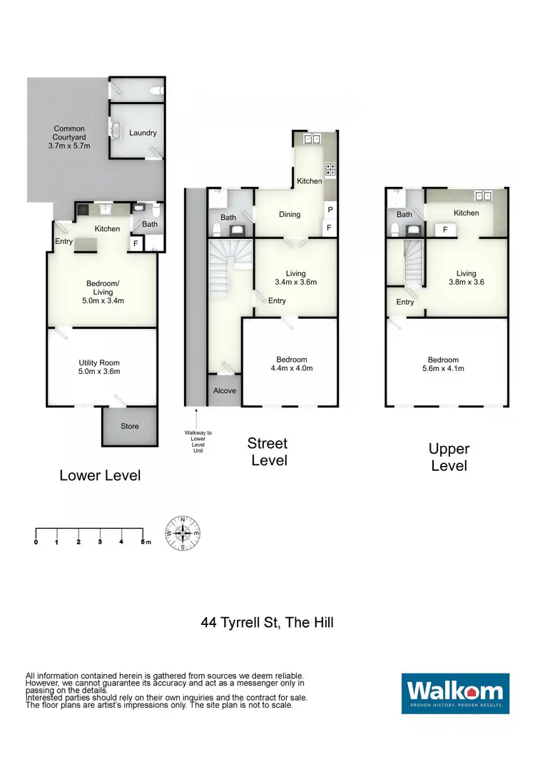 Floorplan of Homely block of units listing, 44 Tyrrell Street, The Hill NSW 2300