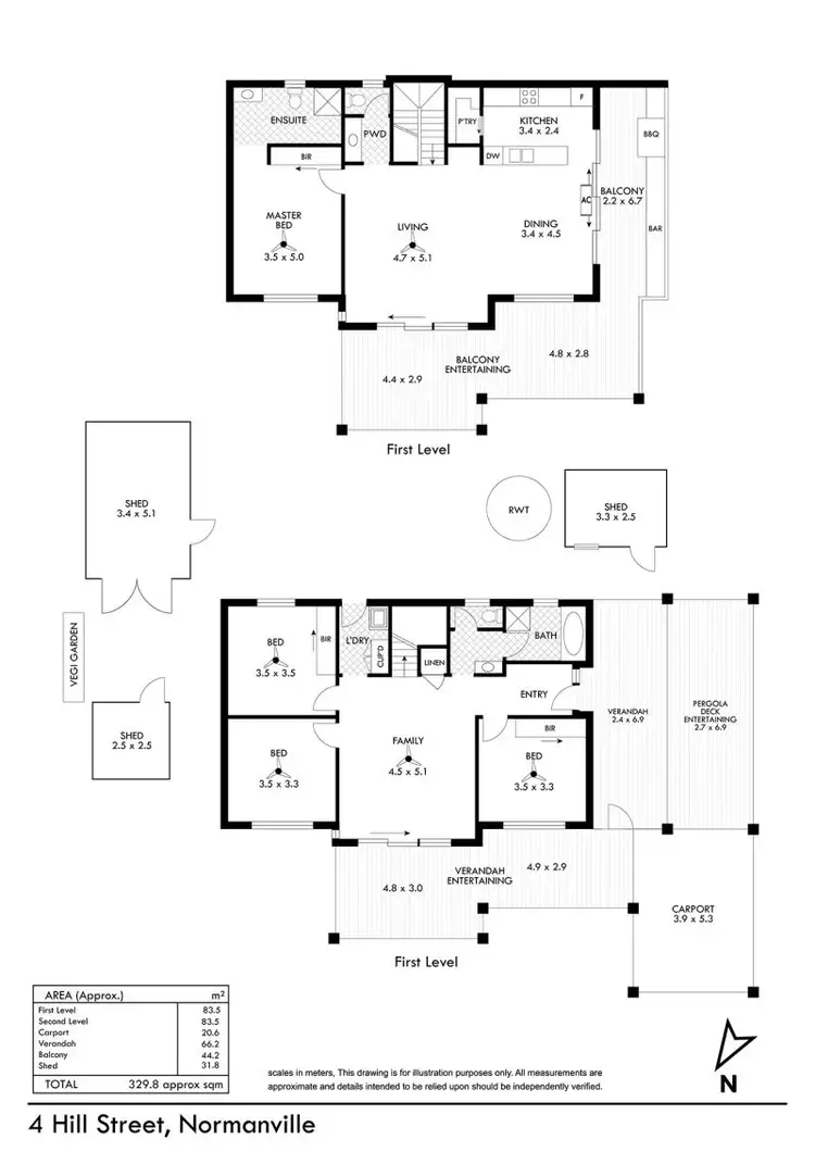 Floorplan of Homely house listing, 4 Hill Street, Normanville SA 5204