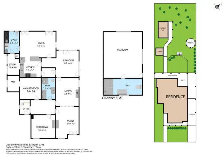 Floorplan of Homely house listing, 229 Bentinck Street, Bathurst NSW 2795