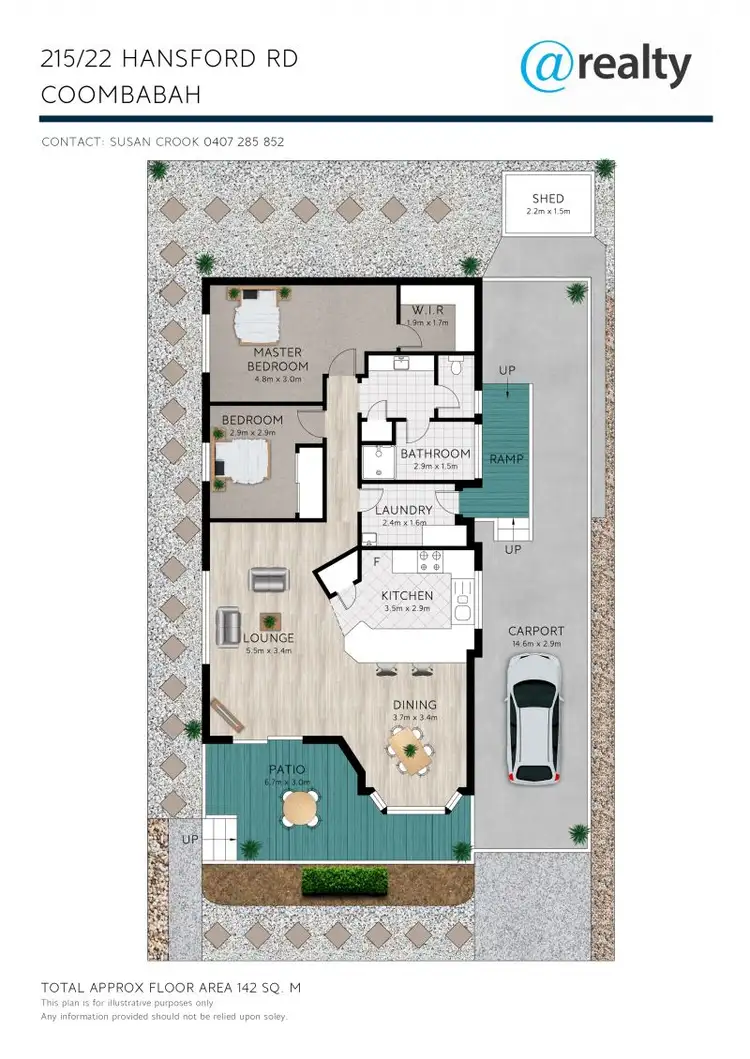 Floorplan of Homely house listing, 215/22 Hansford Road, Coombabah QLD 4216