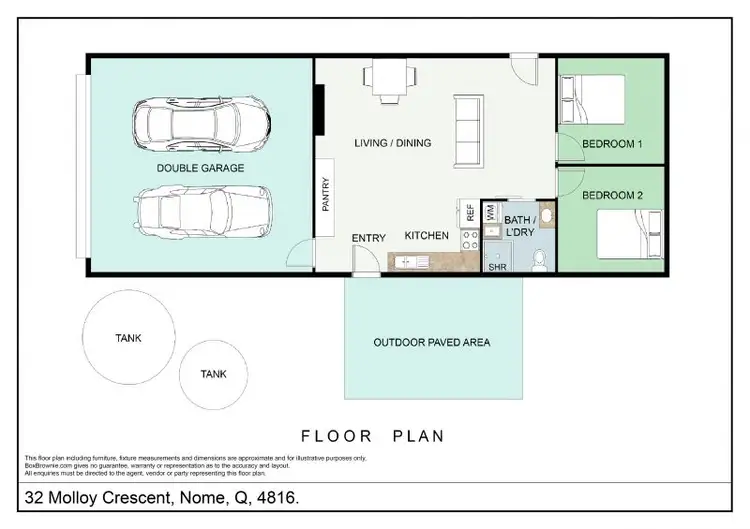 Floorplan of Homely house listing, 32 Molloy Crescent, Nome QLD 4816