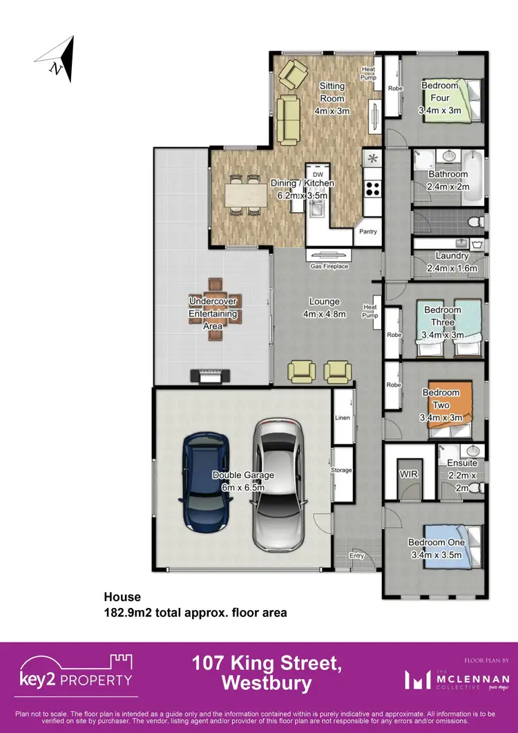 Floorplan of Homely house listing, 107 King Street, Westbury TAS 7303