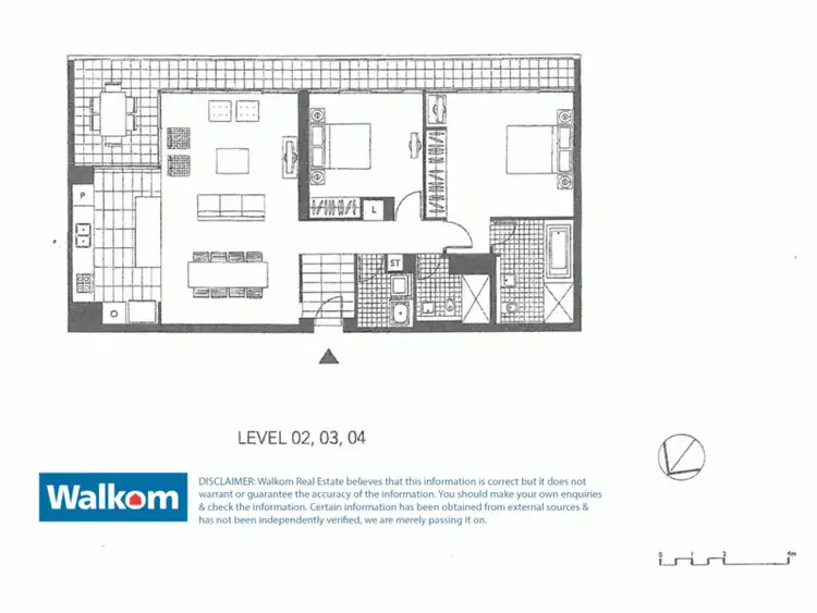 Floorplan of Homely apartment listing, 5/1 King Street, Newcastle NSW 2300