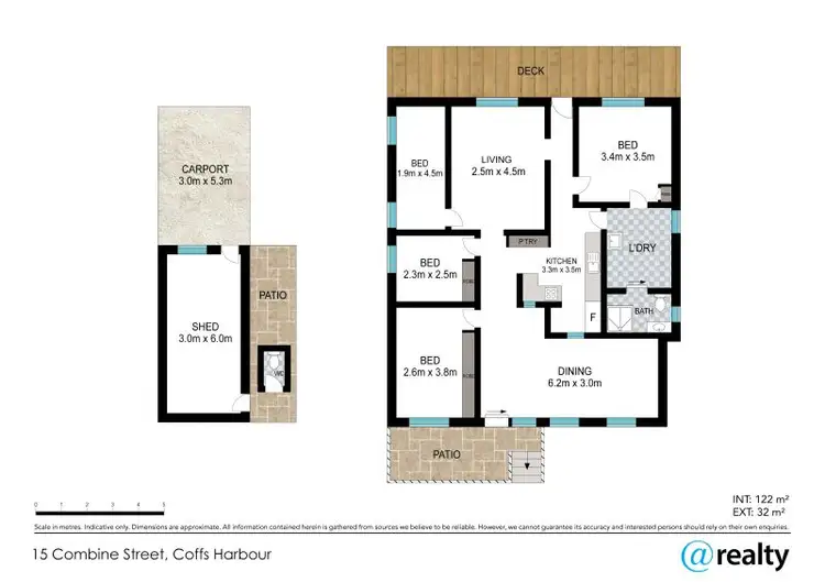 Floorplan of Homely house listing, 15 Combine Street, Coffs Harbour NSW 2450