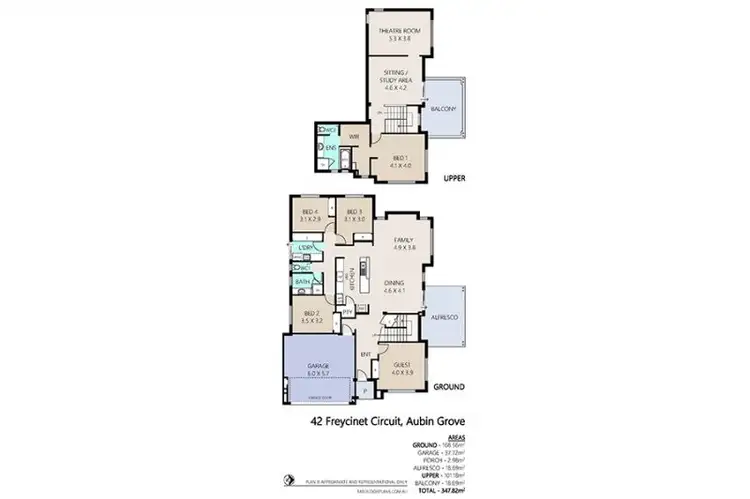 Floorplan of Homely house listing, 42 Freycinet Circuit, Aubin Grove WA 6164