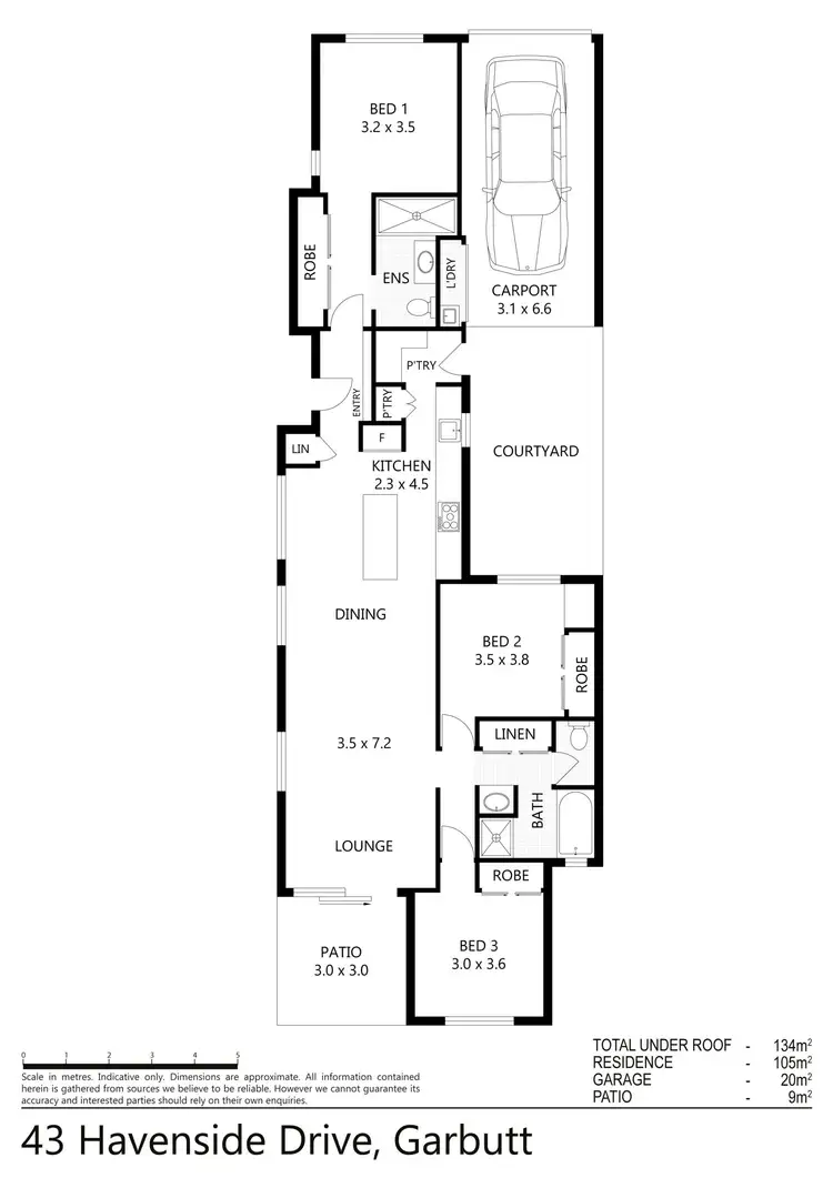 Floorplan of Homely house listing, 43 Havenside Drive, Garbutt QLD 4814