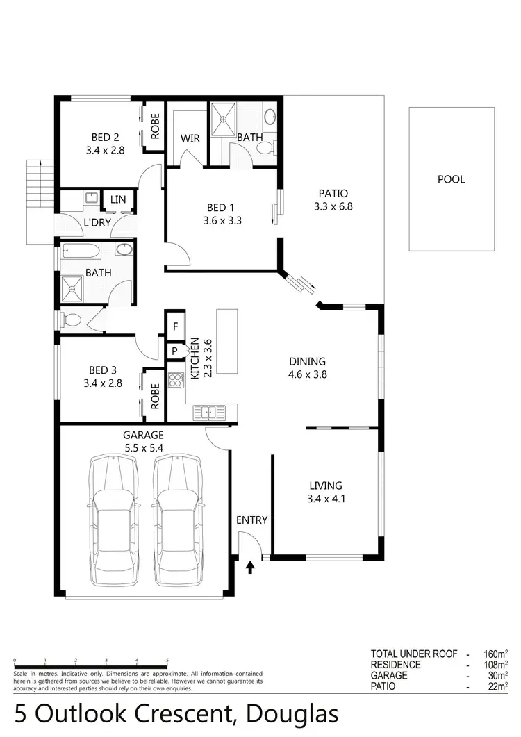 Floorplan of Homely house listing, 5 Outlook Crescent, Douglas QLD 4814