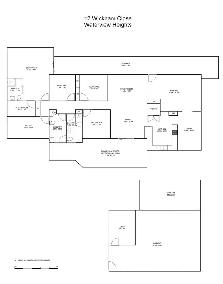 Floorplan of Homely house listing, 12 Wickham Close, Waterview Heights NSW 2460