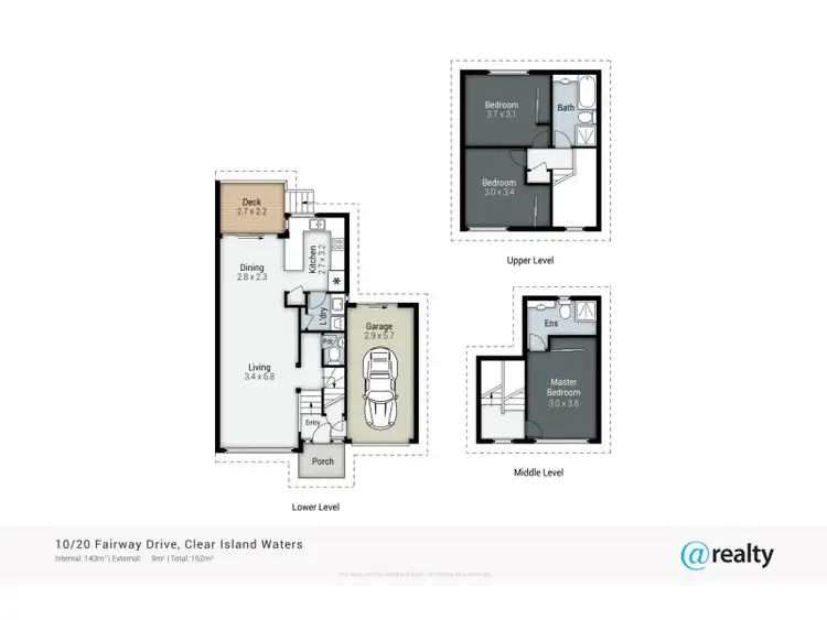 Floorplan of Homely unit listing, 10/20 Fairway Drive, Clear Island Waters QLD 4226