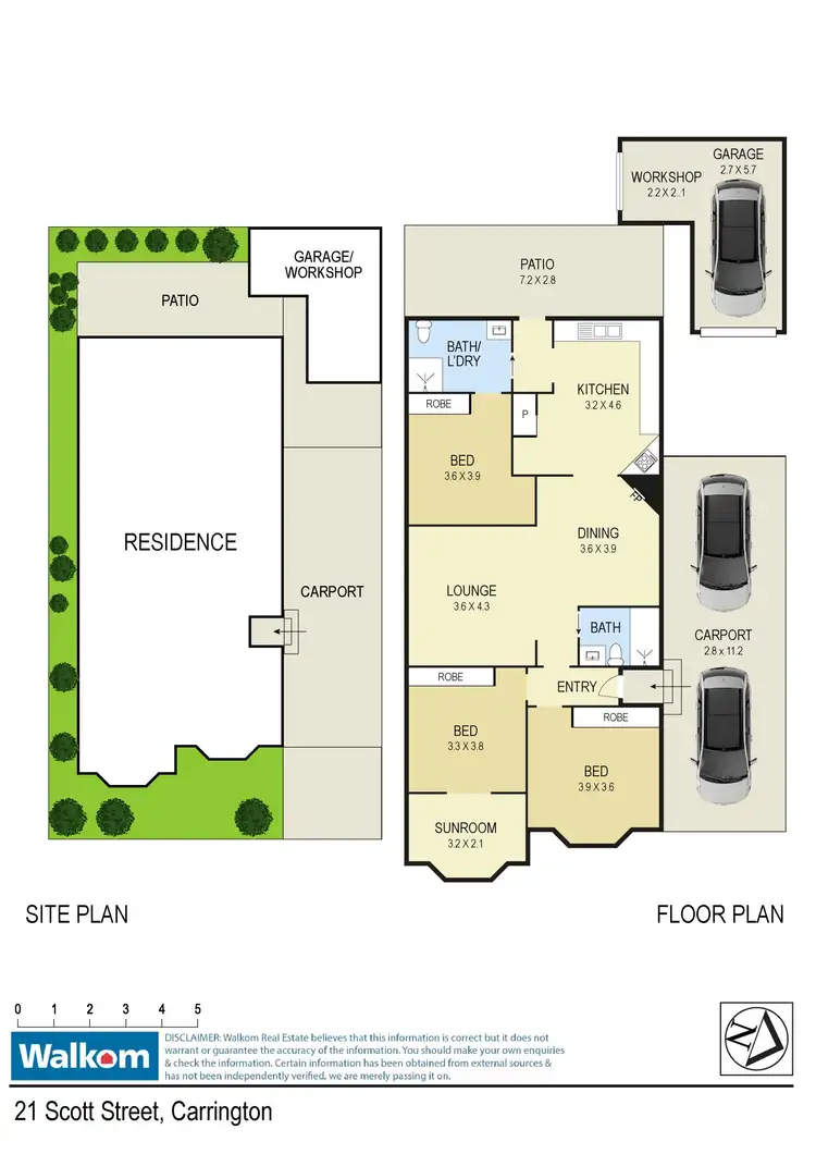 Floorplan of Homely house listing, 21 Scott Street, Carrington NSW 2294