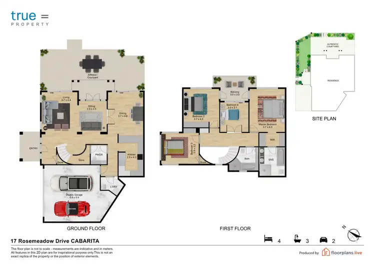Floorplan of Homely house listing, 17 Rosemeadow Drive, Cabarita NSW 2137