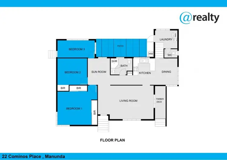 Floorplan of Homely house listing, 22 Cominos Place, Manunda QLD 4870