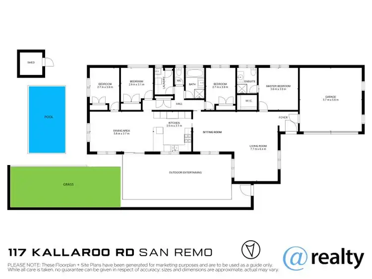 Floorplan of Homely house listing, 117 Kallaroo Road, San Remo NSW 2262