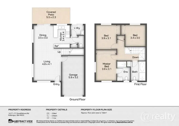 Floorplan of Homely townhouse listing, 12/71-77 Goodfellows Road, Kallangur QLD 4503