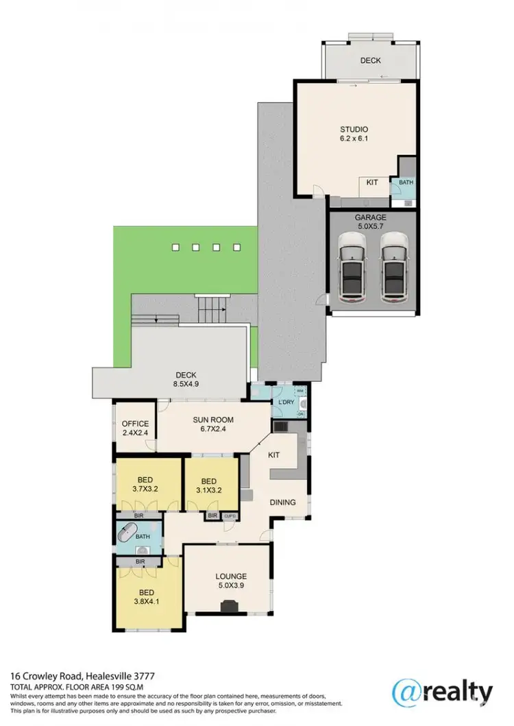 Floorplan of Homely house listing, 16 Crowley Road, Healesville VIC 3777