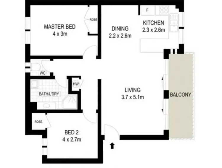 Floorplan of Homely unit listing, 23/1 Rolan Court, Palm Beach QLD 4221