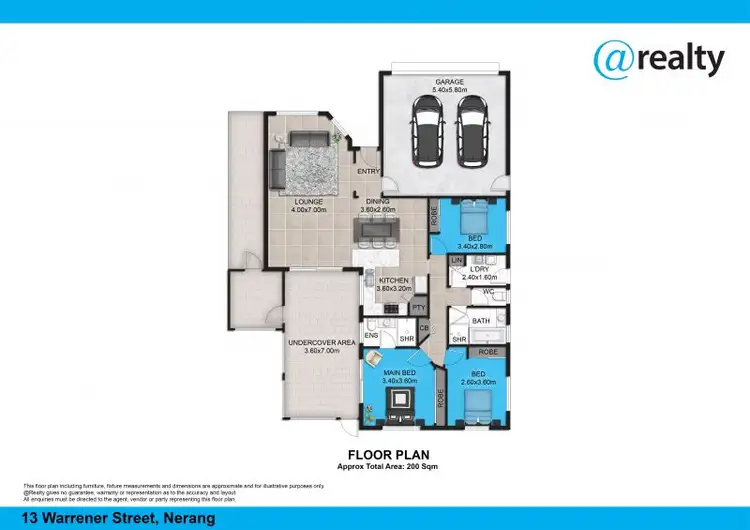 Floorplan of Homely house listing, 13 Warrener Street, Nerang QLD 4211
