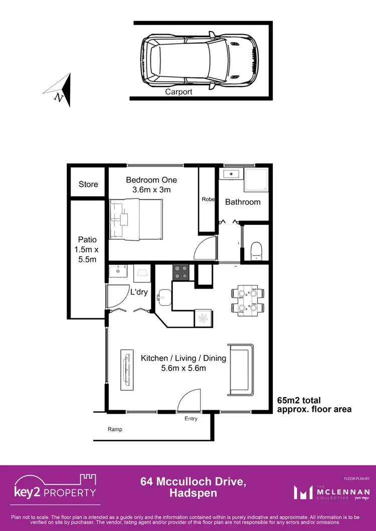 Floorplan of Homely unit listing, 64 McCulloch Drive, Hadspen TAS 7290