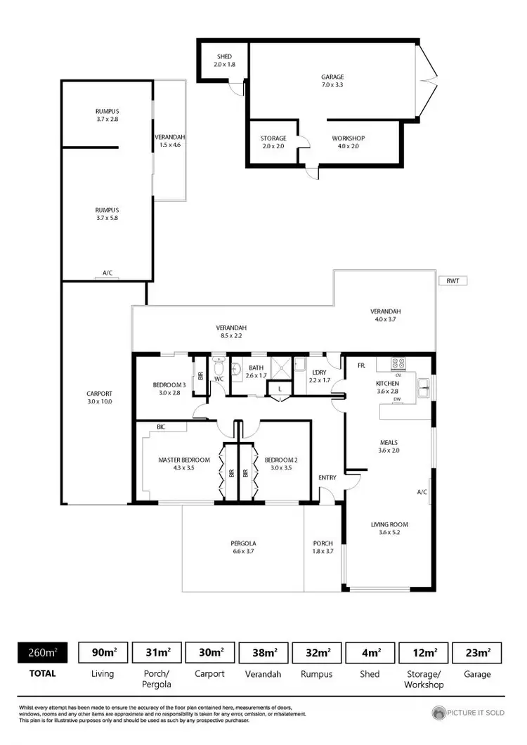 Floorplan of Homely house listing, 21 Muriel Drive, Pooraka SA 5095