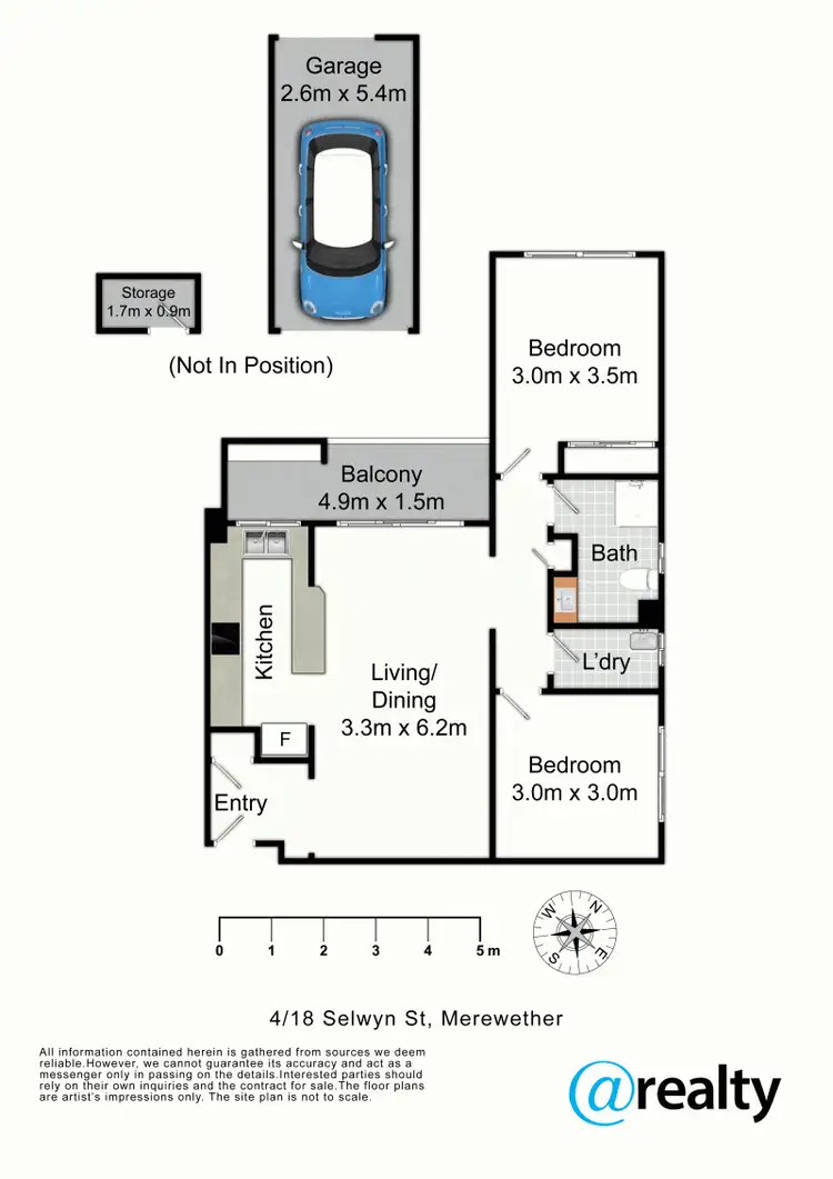 Floorplan of Homely unit listing, 4/18 Selwyn Street, Merewether NSW 2291