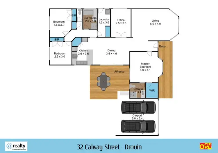 Floorplan of Homely house listing, 32 Calway Street, Drouin VIC 3818