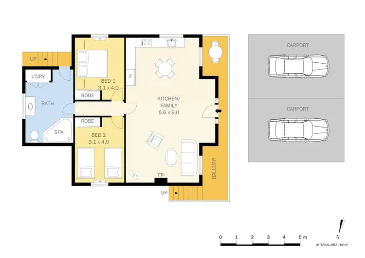 Floorplan of Homely house listing, 2/9 King Street, Daylesford VIC 3460
