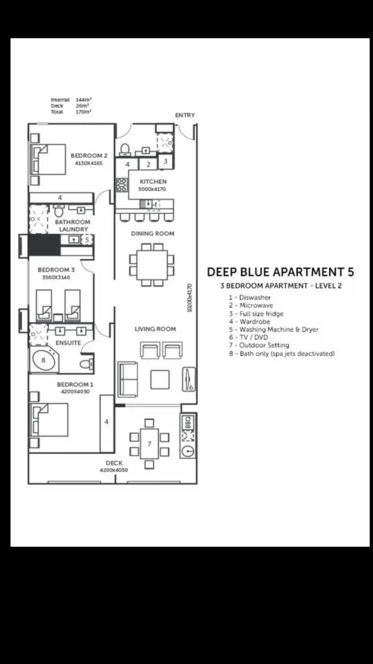 Floorplan of Homely apartment listing, 5/11 Beach Walk, Tangalooma QLD 4025