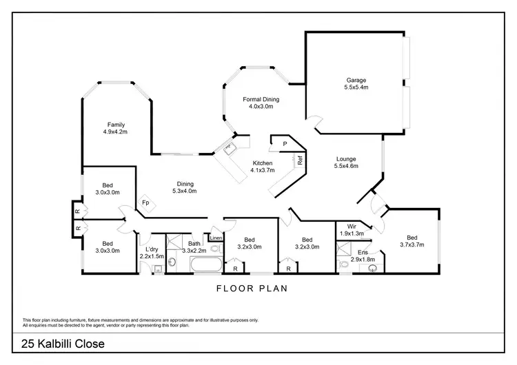 Floorplan of Homely rural property listing, 25 Kalbilli Close, Mount Fairy NSW 2580
