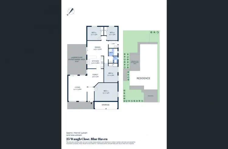 Floorplan of Homely house listing, 25 Waugh Close, Blue Haven NSW 2262