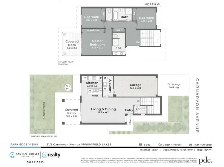 Floorplan of Homely townhouse listing, 51/8 Carnarvon Avenue, Springfield Lakes QLD 4300