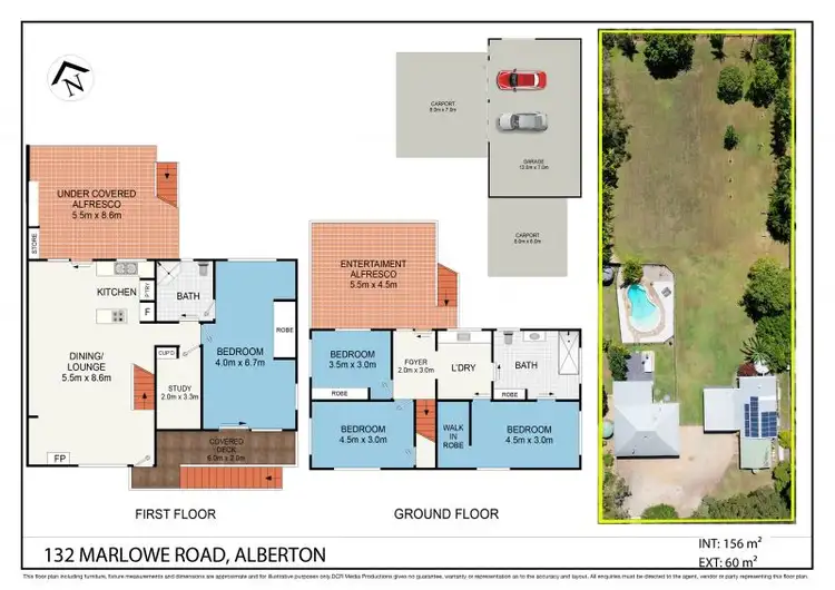 Floorplan of Homely rural property listing, 132 Marlowe Road, Alberton QLD 4207