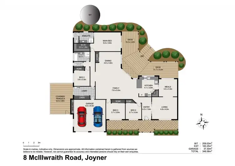 Floorplan of Homely house listing, 8 Mcillwraith Road, Joyner QLD 4500