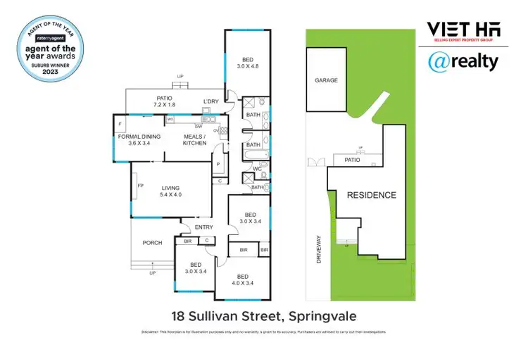 Floorplan of Homely house listing, 18 Sullivan Street, Springvale VIC 3171